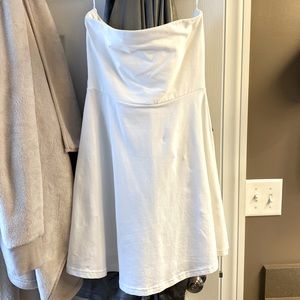 White Strapless Dress